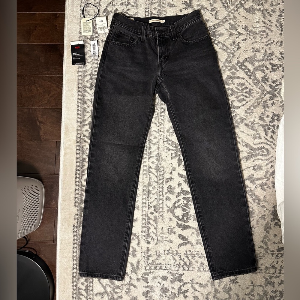 Levi’s Middy Straight Jean Black